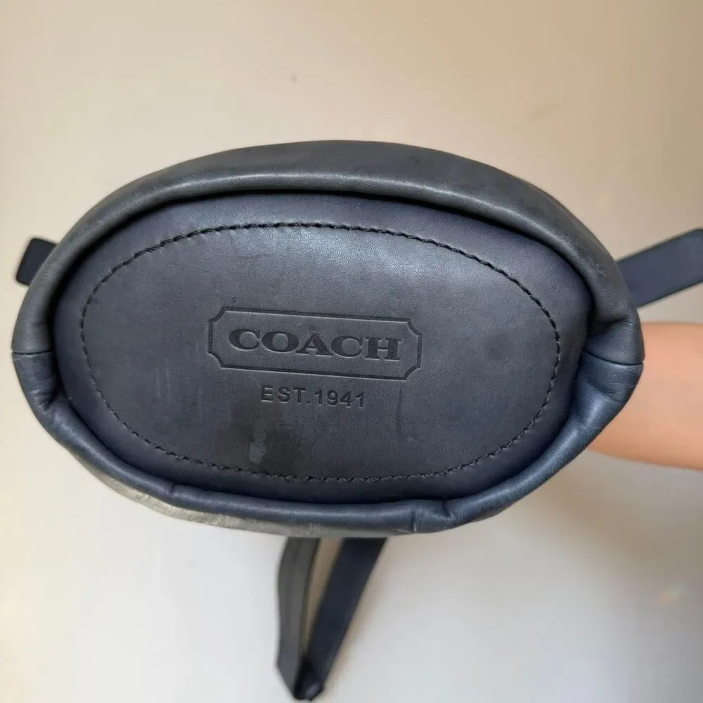 Y2K Coach Limited Edition Rugby Duffel Handbag – Navy / Ivory - Picture 8 of 8